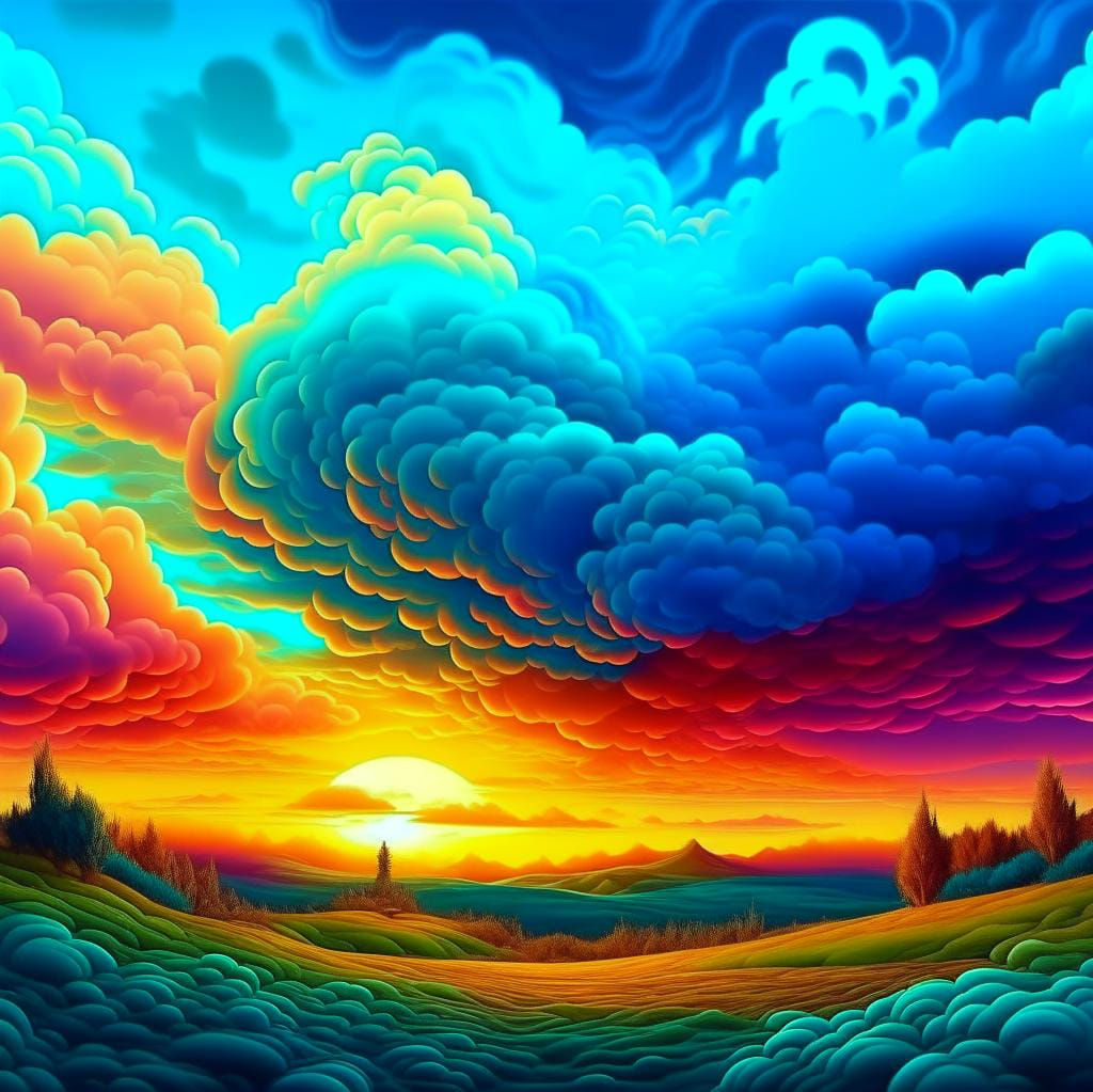 A Landscape in Vibrant Colors