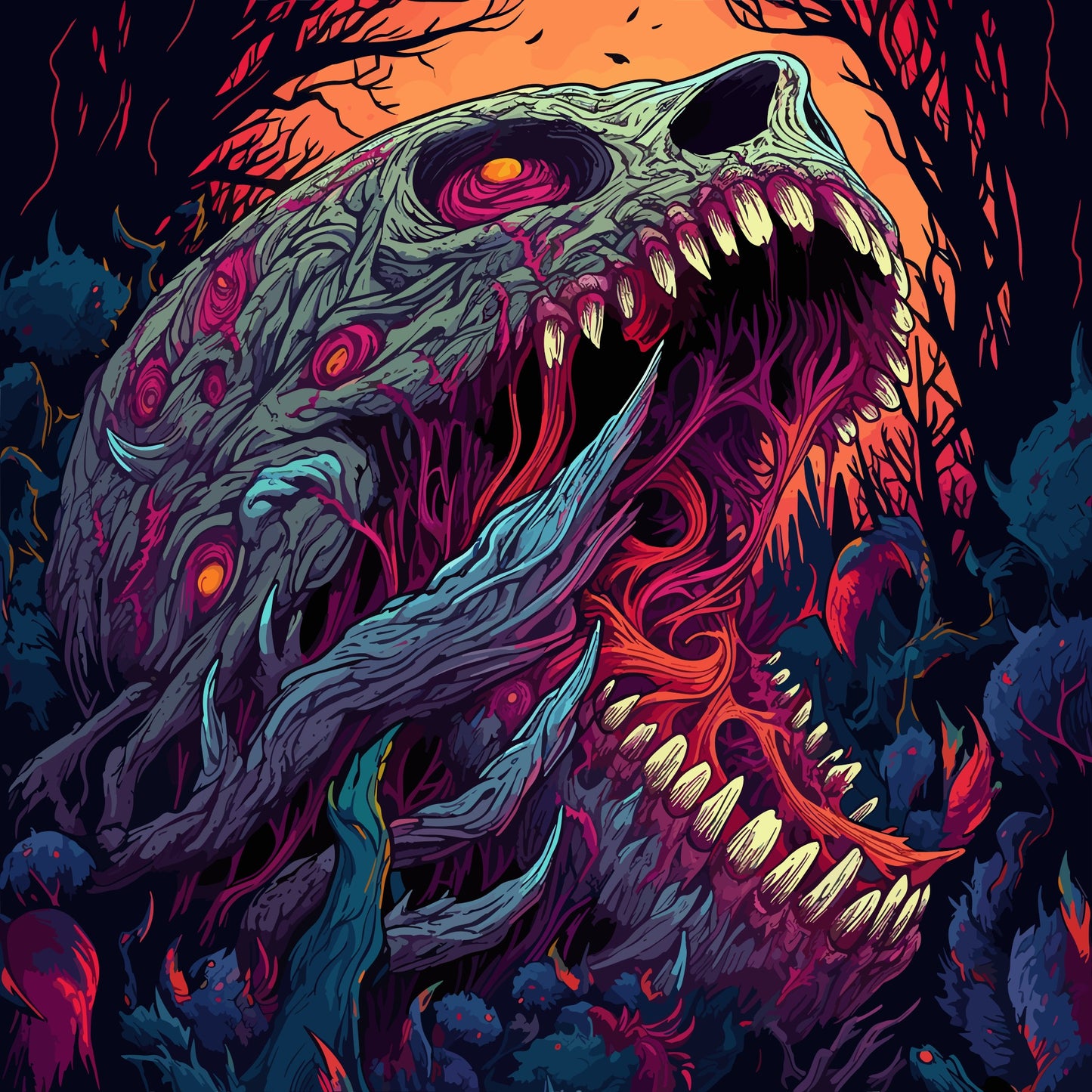 An Angry Monster - Paint with Diamonds