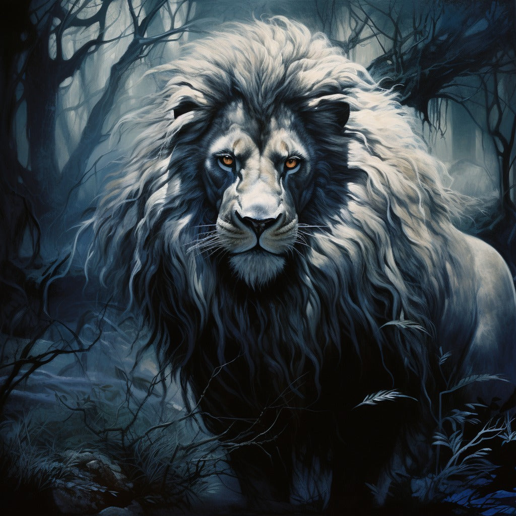 Barbary Lion in the Forest