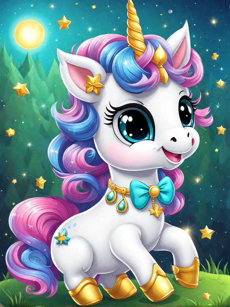 Beautiful Unicorn with Vibrant Colors
