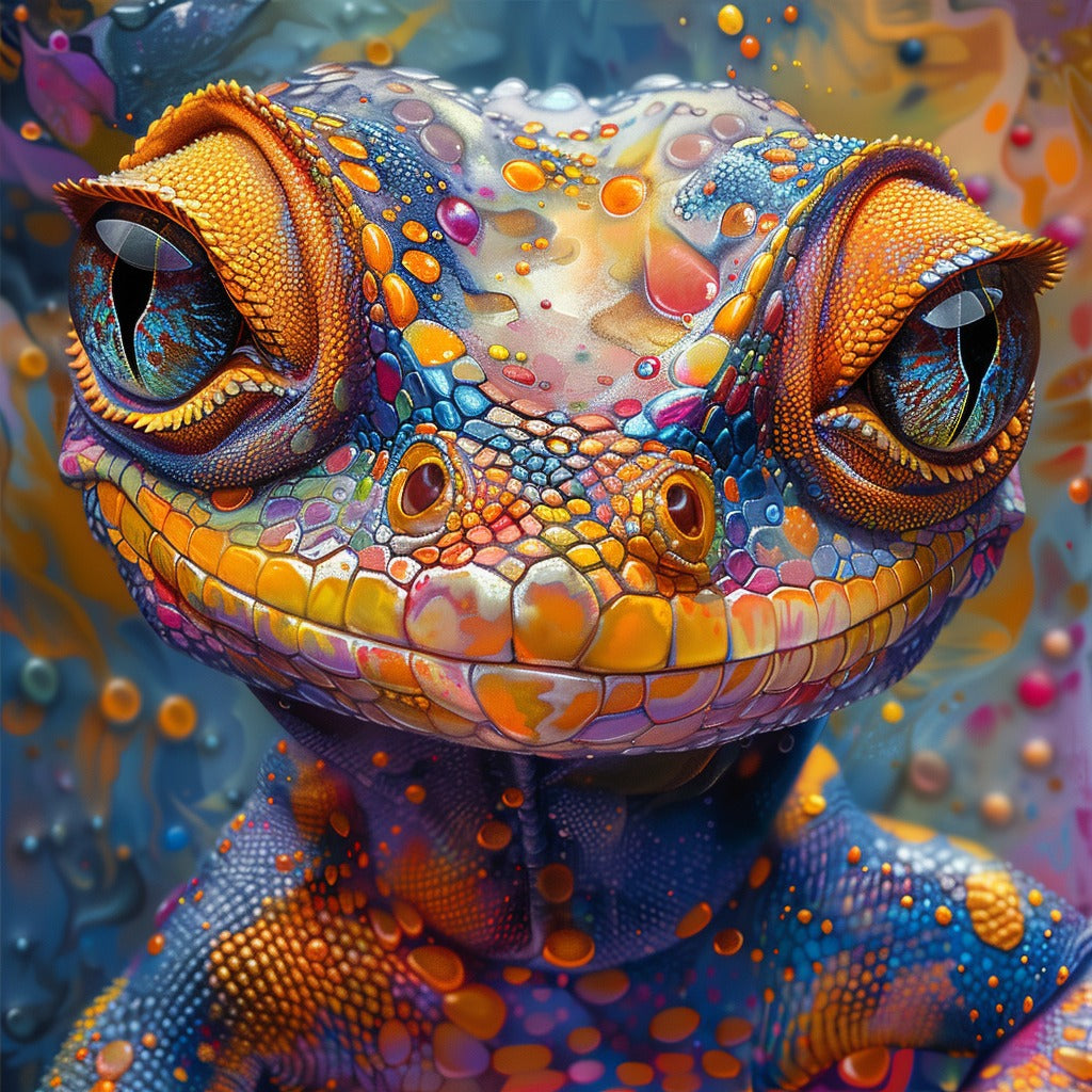 Close-Up of Lizard's Face