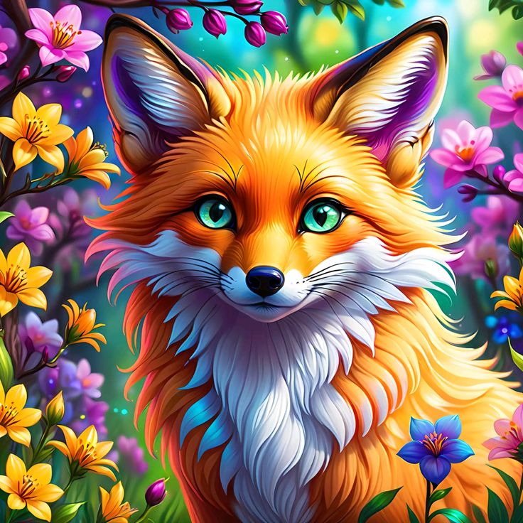 Enigmatic Glowing-Eyed Fox