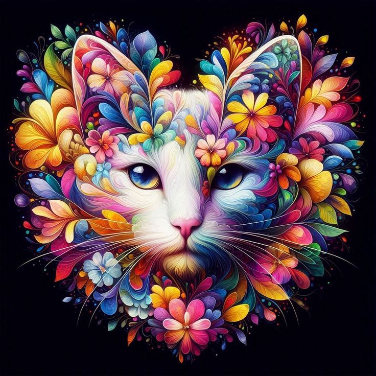 Floral Cat