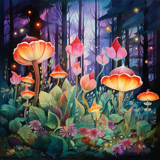 Garden in a forest Painting with Diamond