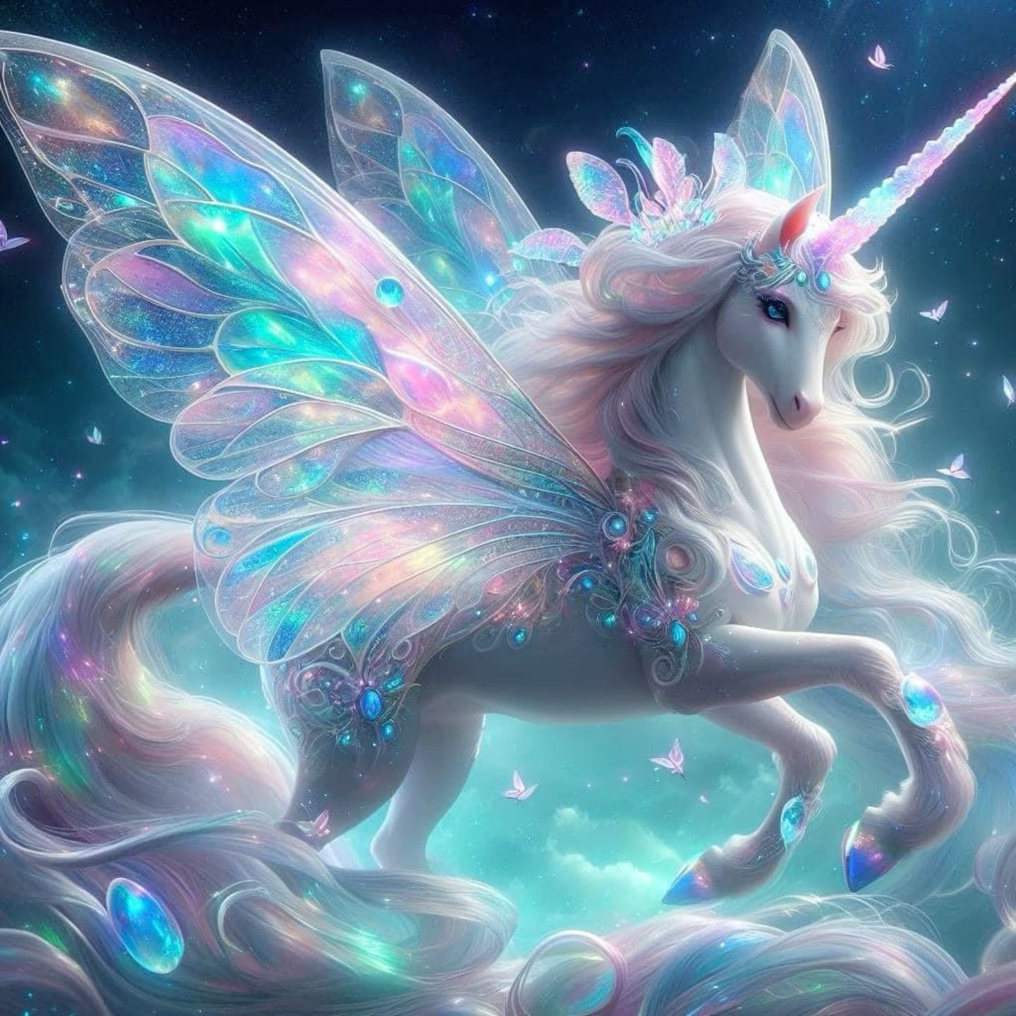 Unicorn with Magical Wings