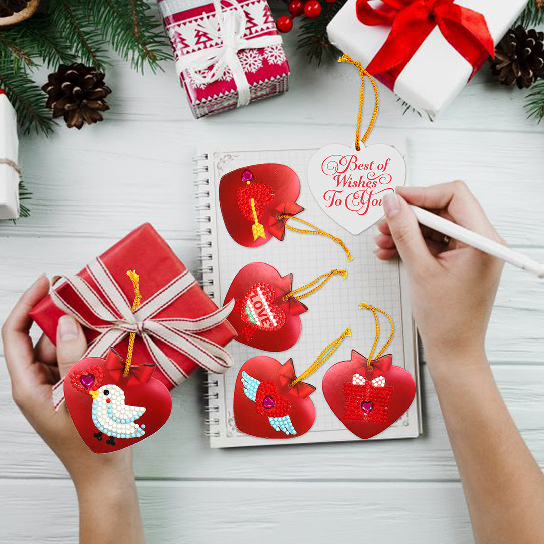 Heart Shaped Charms for Christmas Gifts