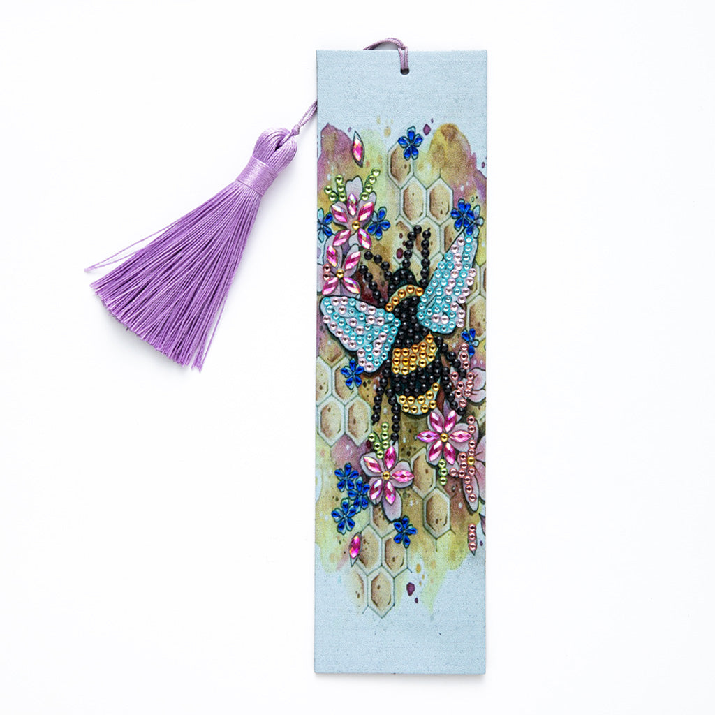 Diamond Painting Bookmark Butterfly Flower DIY Diamond Art Kit Leather  Bookmark With Tassel, Diamond Dot Art Bookmark Art Craft Supplies For Adults