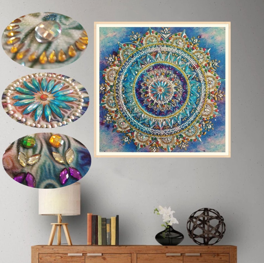 Blue Mandala - Special Diamond Painting