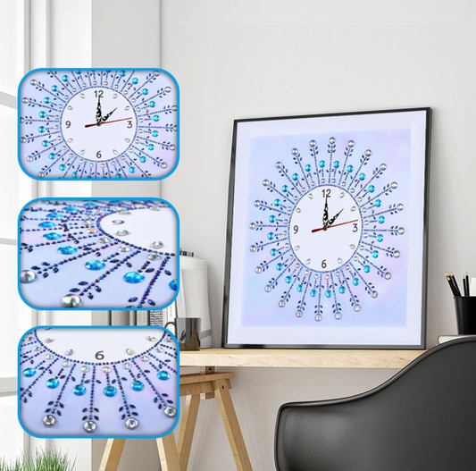 Blue Clock - Special Shape Diamond
