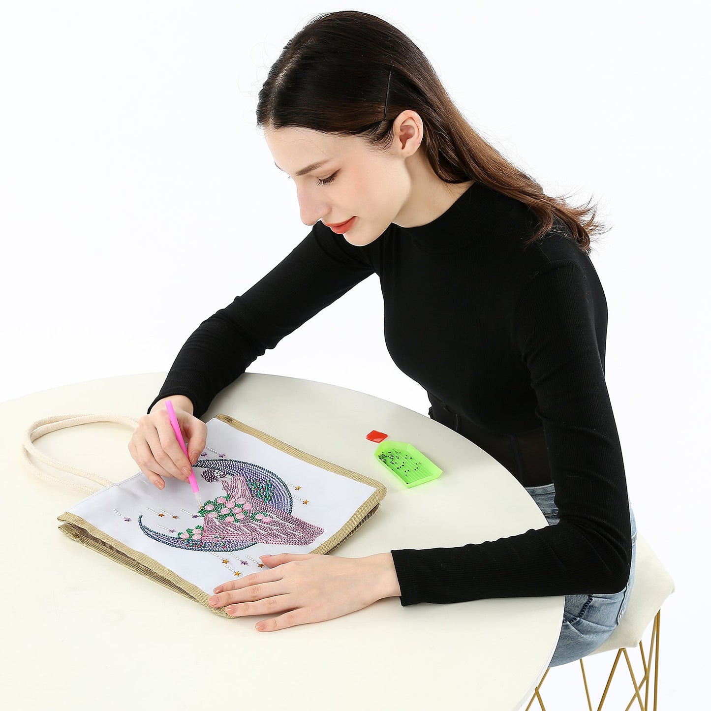 Moon Bride - Diamond Painting Shopping Bag