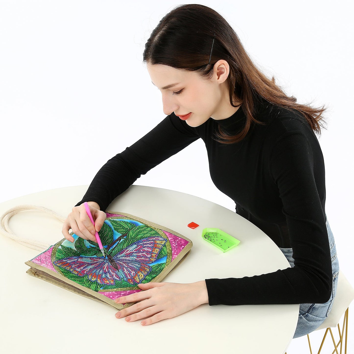 Gorgeous Butterfly - Diamond Painting Shopping Bag