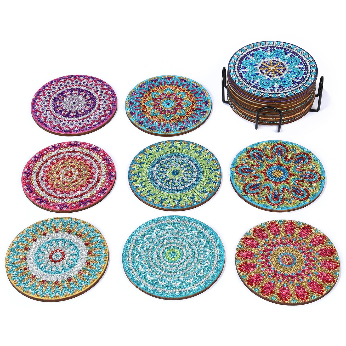 DIY Diamond Painting Coasters - Mandala Art
