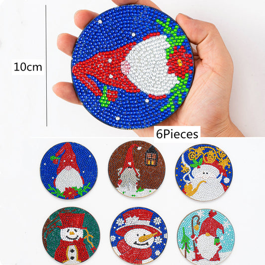 Snowman Diamond Painting Table Coasters