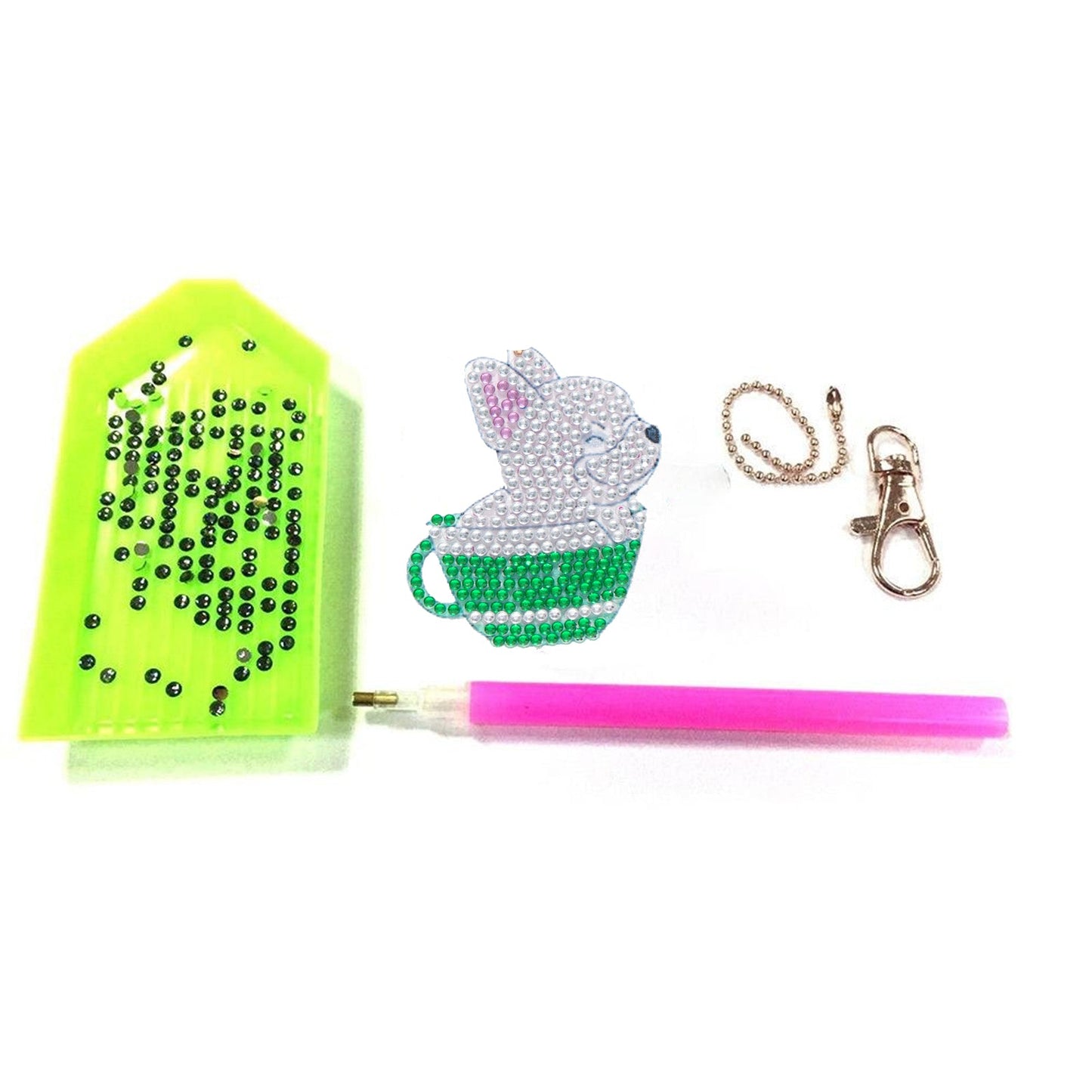 Baby Dogs - Diamond Painting Keychains