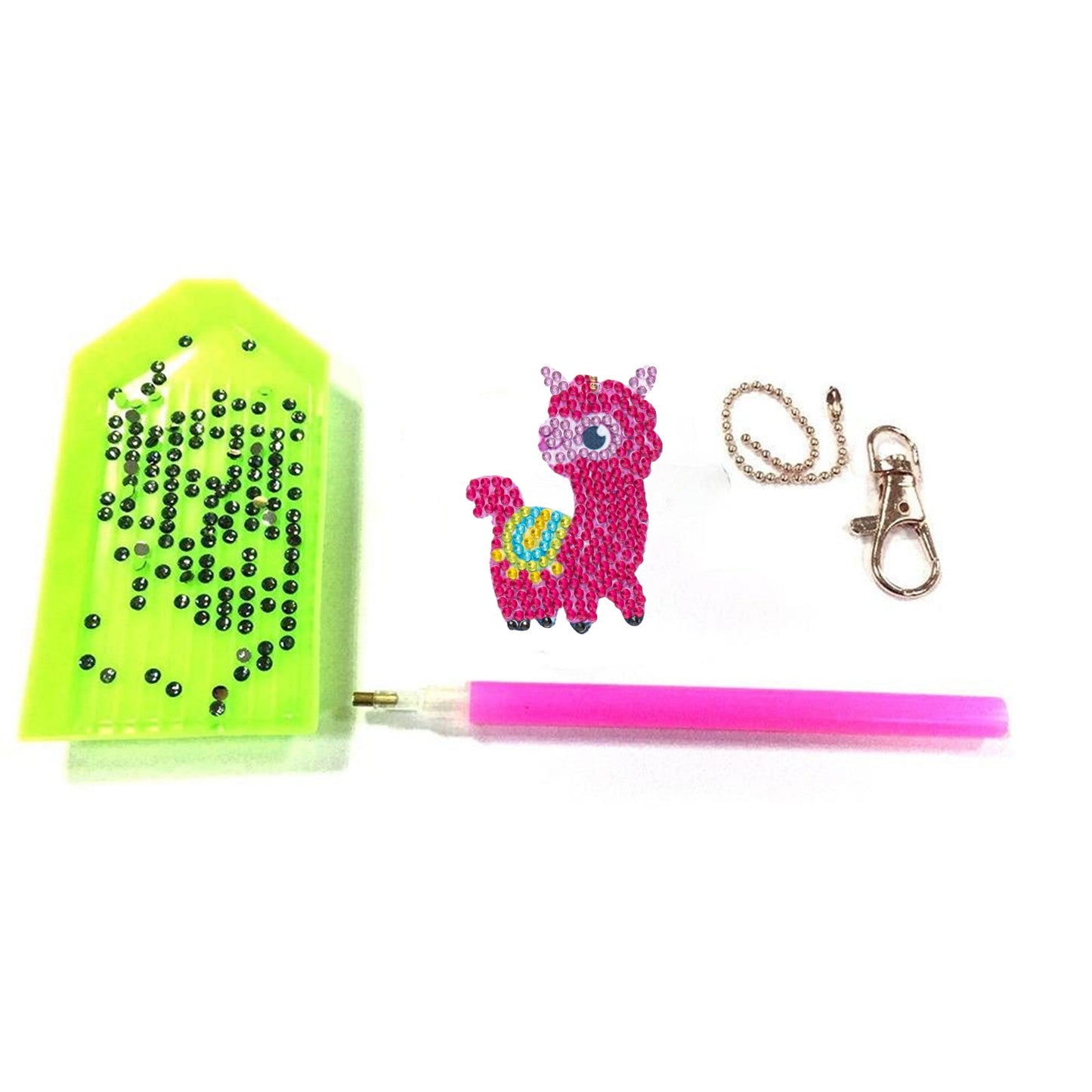 Colorful Llama - Diamond Painting Keychains