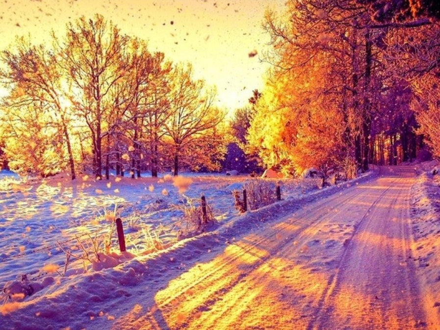 Amazing Snowy Street Diamond Painting