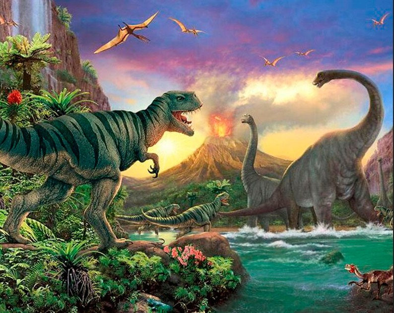 Angry Dinosaurs Diamond Painting Kit