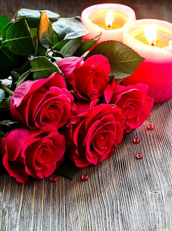 Candles & Roses DIY Painting