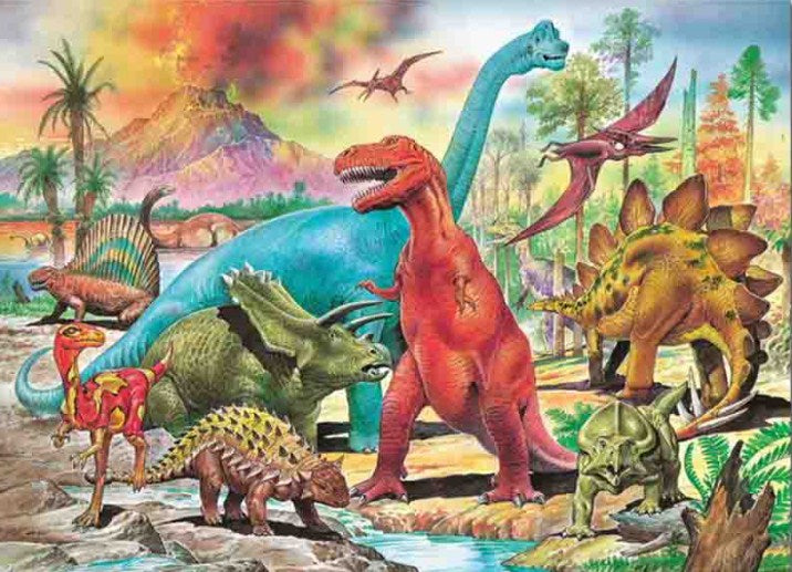 Colorful Dinosaurs - Diamond Painting Kit – All Diamond Painting