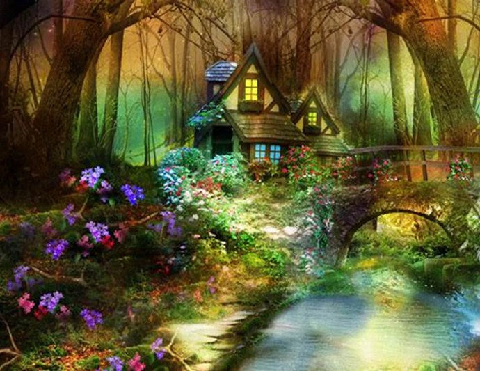 Fantasy House Paint by diamonds