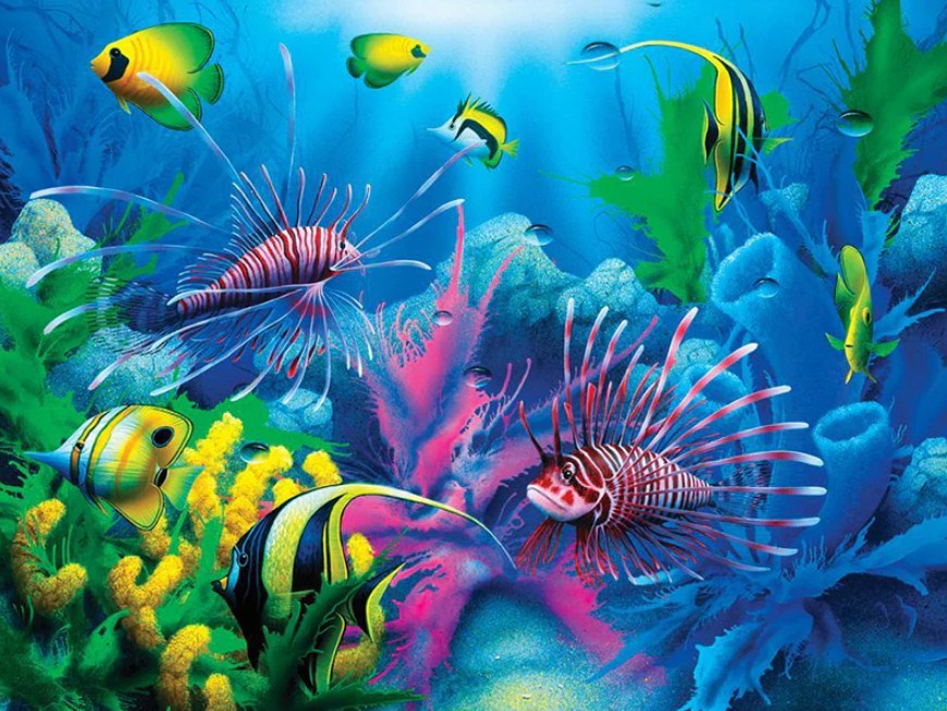 Fish Aquarium Paint by Diamonds