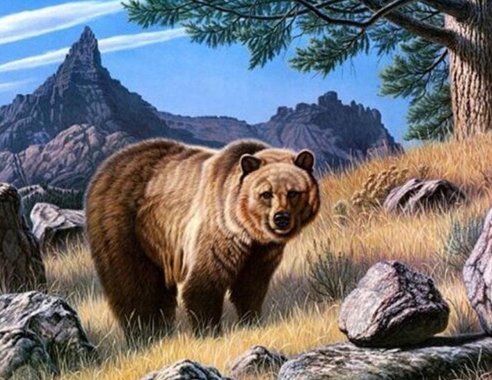 Gazing Bear Diamond Painting Kit