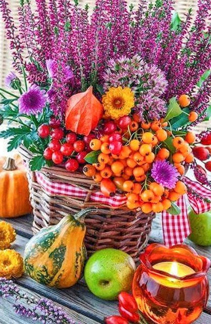 Thanksgiving Basket Paint with Diamonds