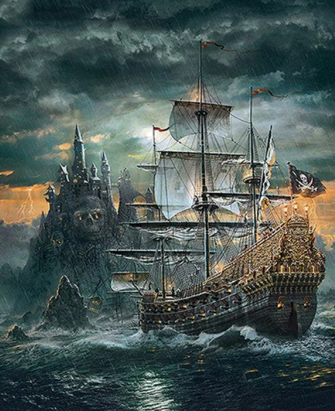 Pirates Ship - Paint by Diamonds – All Diamond Painting