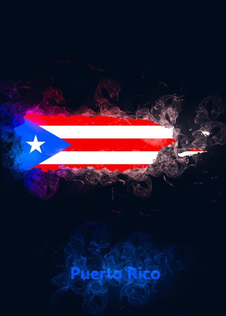 Puerto Rico Country Map Diamond Painting