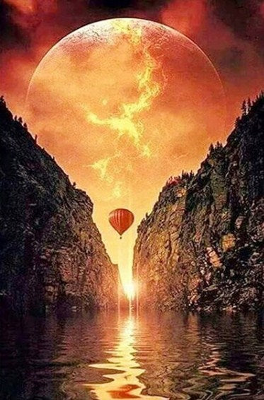 Setting Sun Paint by Diamonds