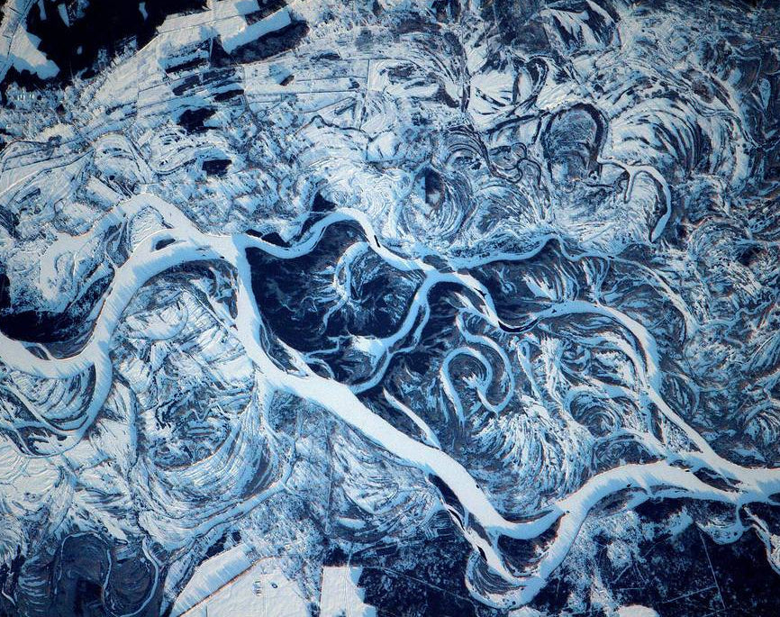 The Frozen Wild Dnieper River Diamond Painting Kit