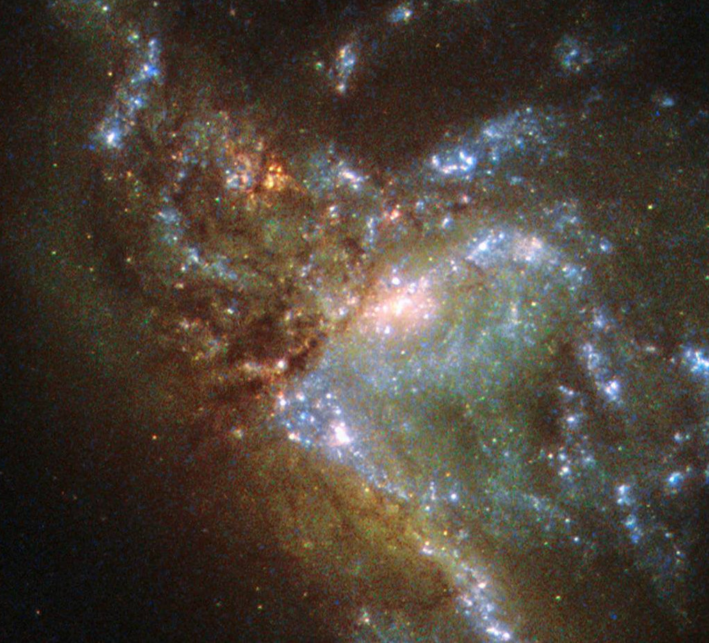 Two Galaxies Merging Paint by Diamonds