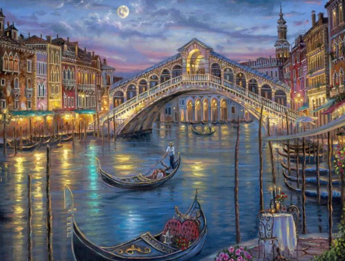 ダイヤモンドアートクラブ GrandCanalandBasilicaVenice Venice Grand Canal - Diamond Painting Kit – All Diamond Painting
