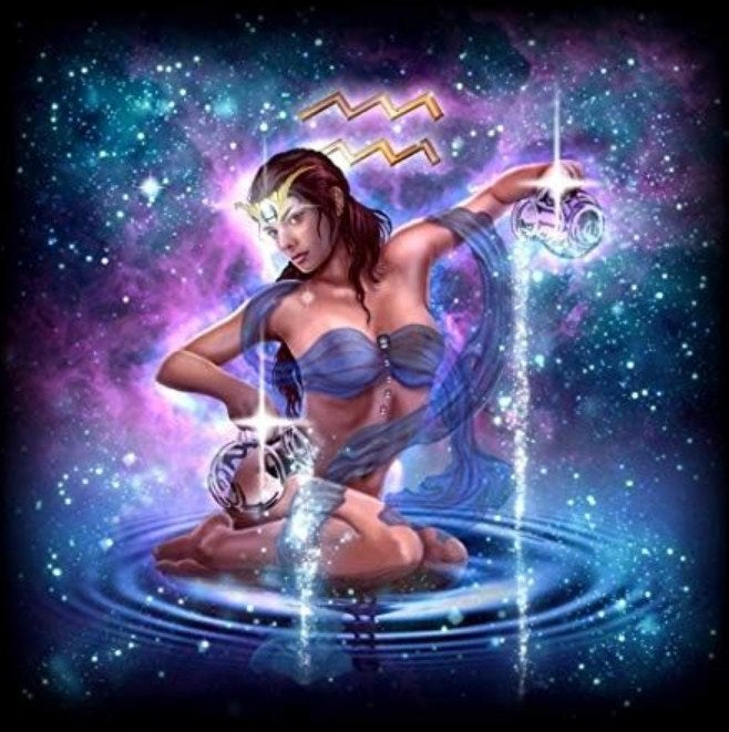 Zodiac Aquarius Diamond Painting Kit