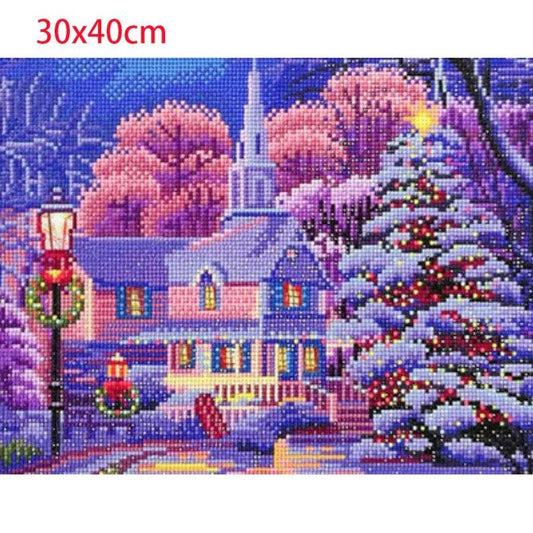 LED House Diamond Artwork