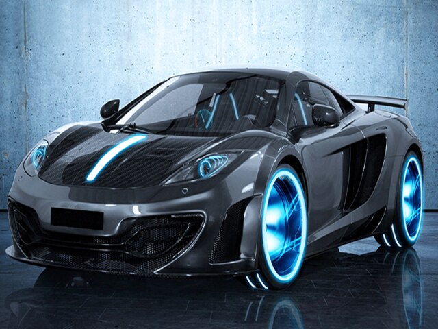 Black McLaren 12C - 5D DIY Full Diamond Painting Kits -