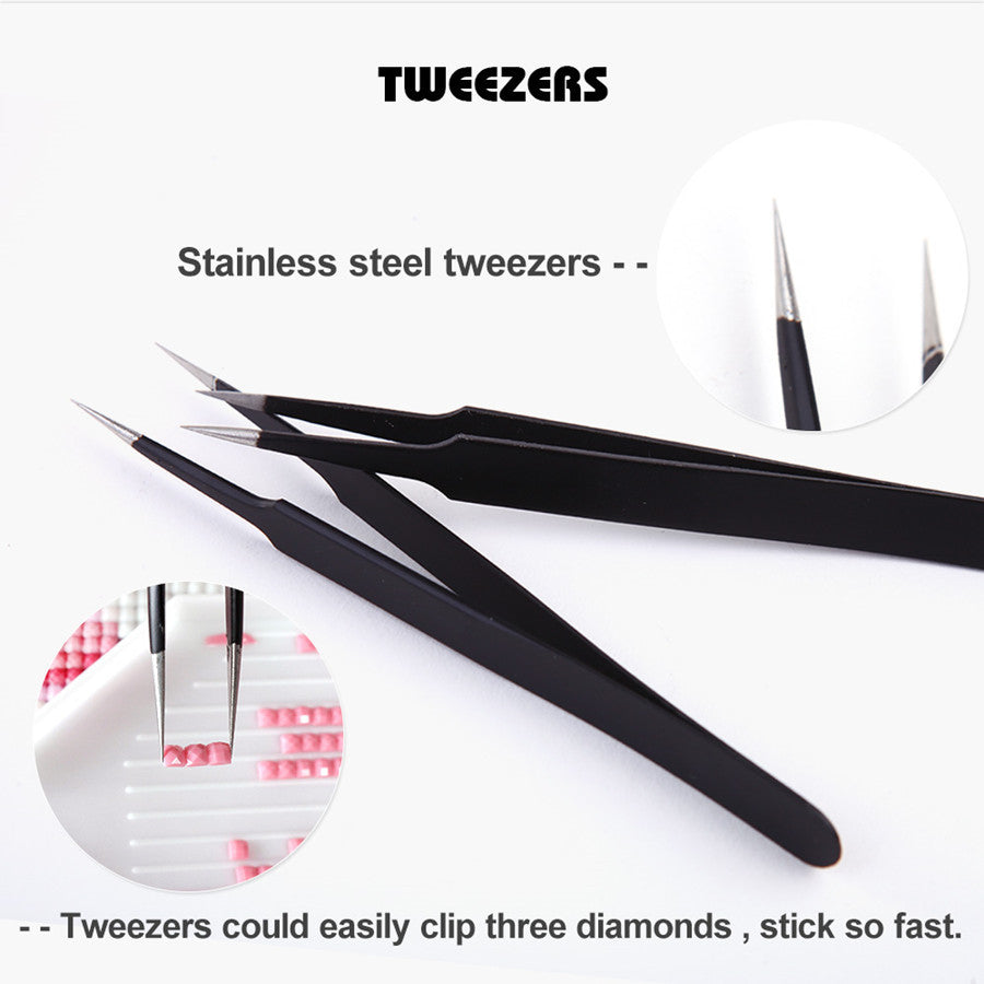 Stainless Steel Cross Tweezers - Stainless Steel Cross