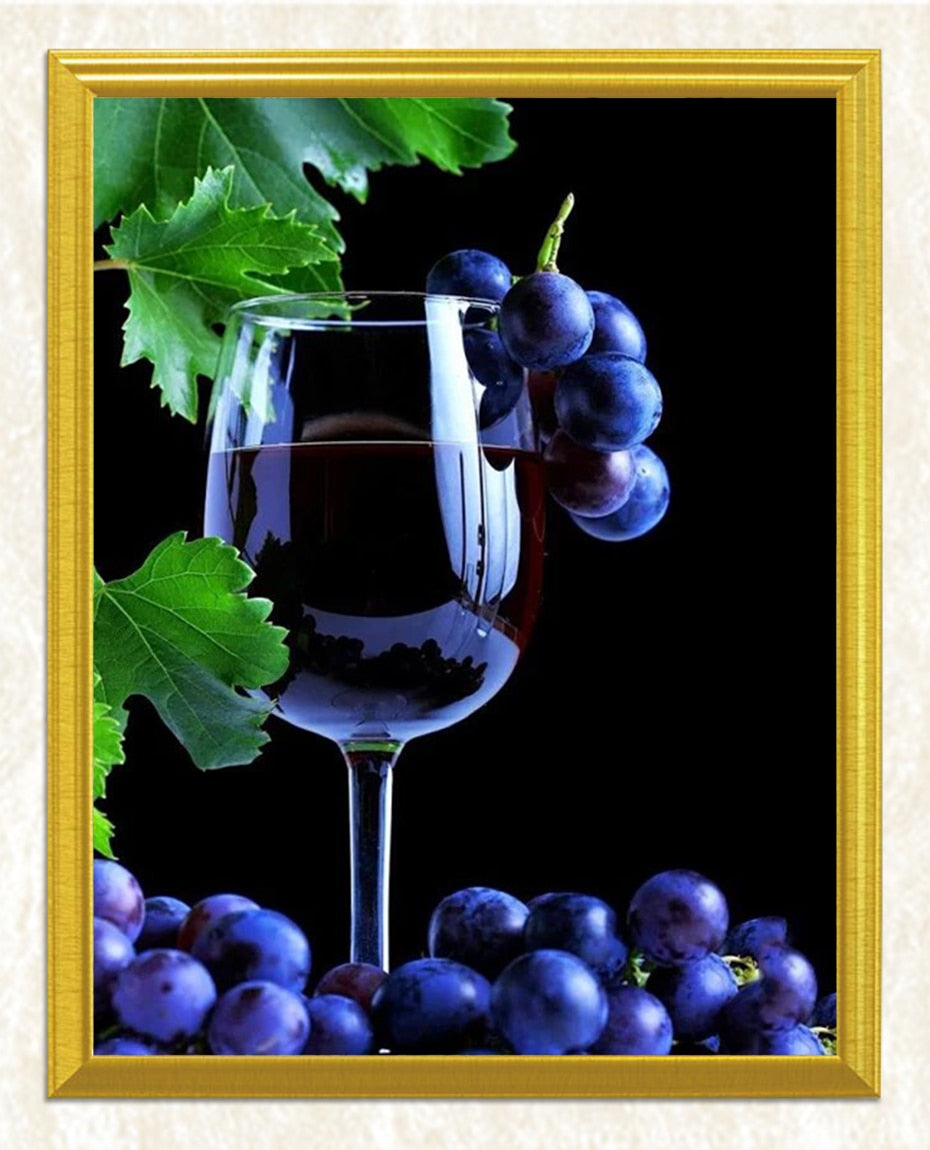 Wine Glass Diamond Painting Kit