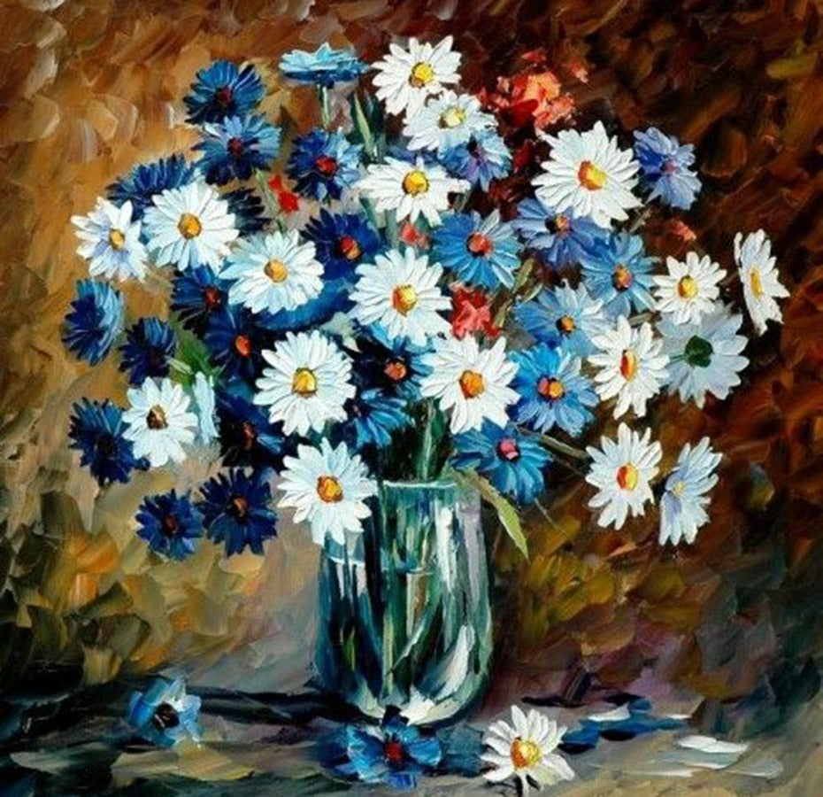Glass Vase & Colorful Flowers – All Diamond Painting