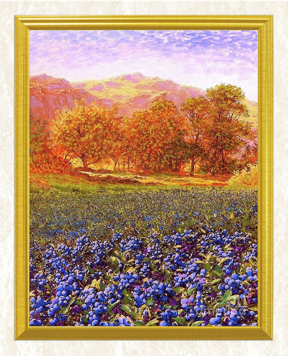 Autumn Trees Landscape DIY Diamond Painting