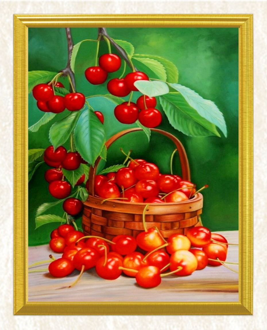 Cherry Basket DIY Diamond Painting
