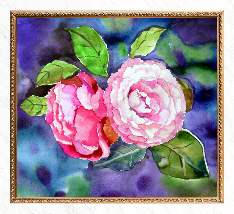 Camellia Flowers - DIY Diamond Painting