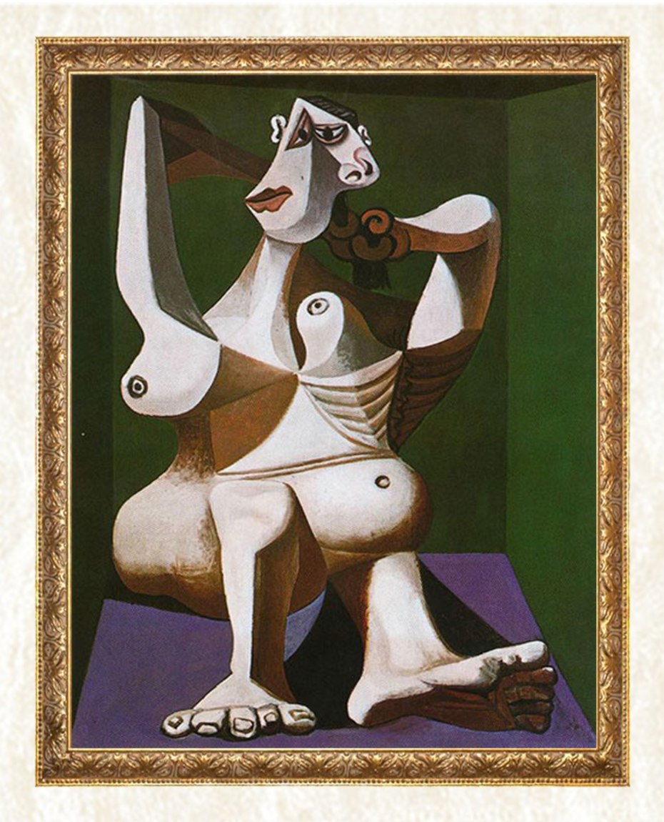 Woman Styling her Hair - Pablo Picasso