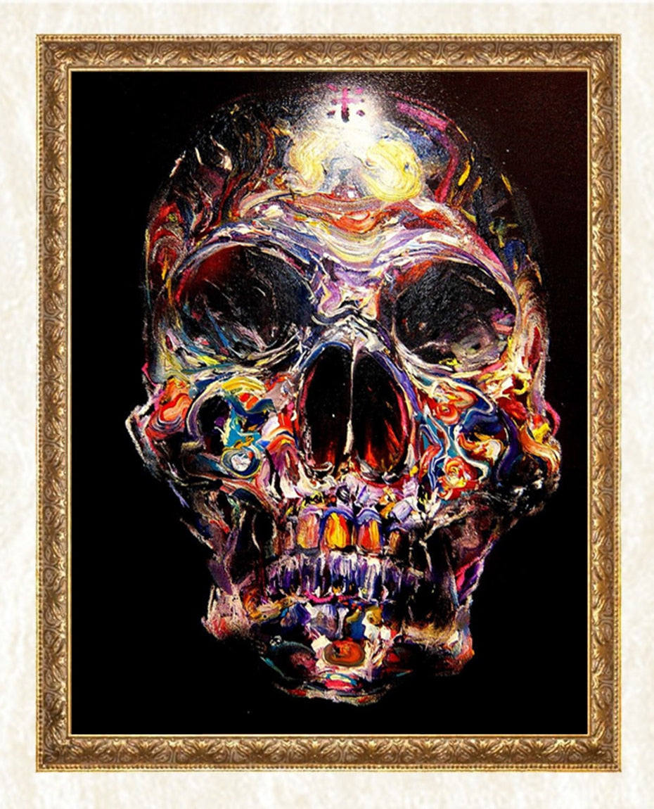 Colorful Skull DIY Diamond Painting