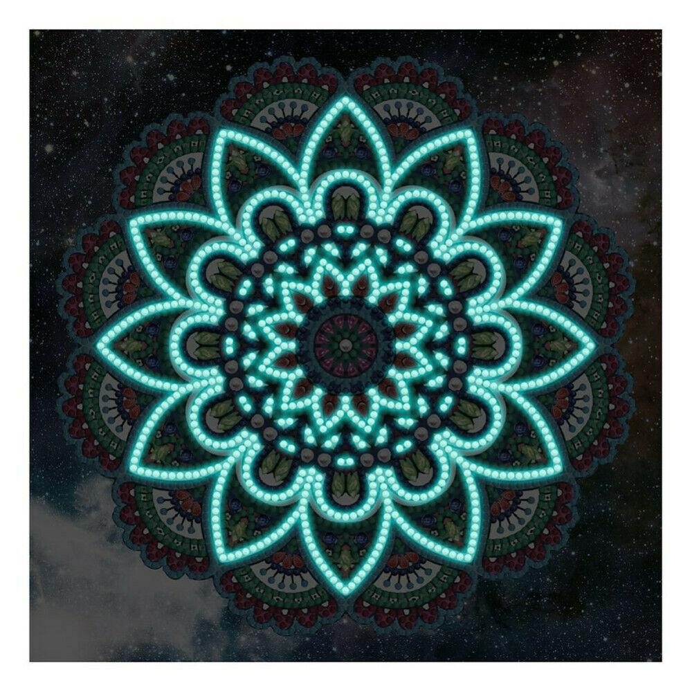Glow In The Dark 5D Painting Mandala Style