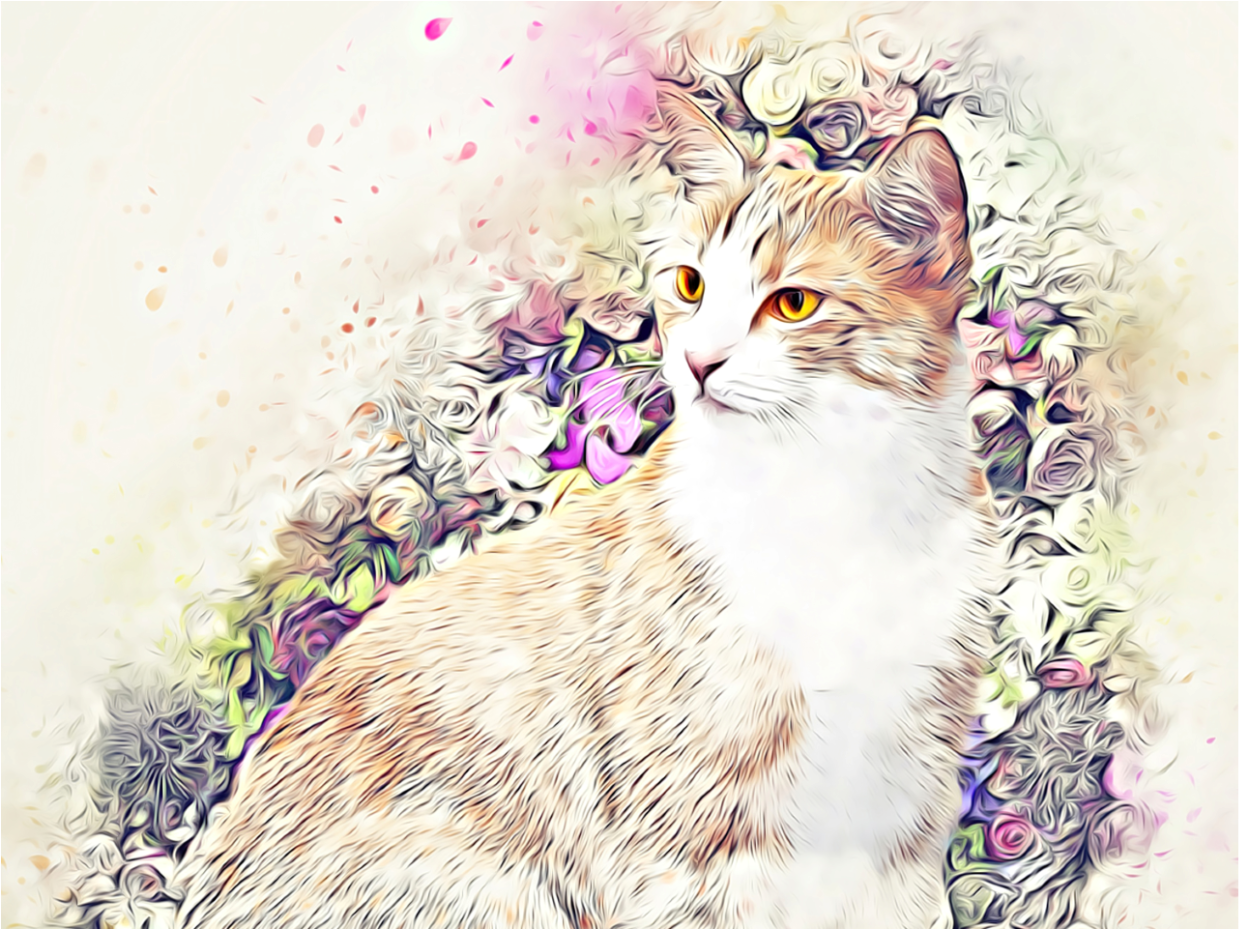 Victorian Cat - Art by Denise Dundon