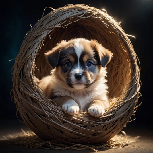 A Cozy Nook for a Cute Puppy