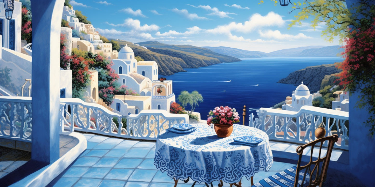 Greece Visiting Place Diamond paintings
