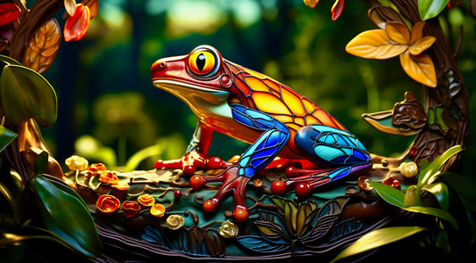 A Vibrant Frog Gleams