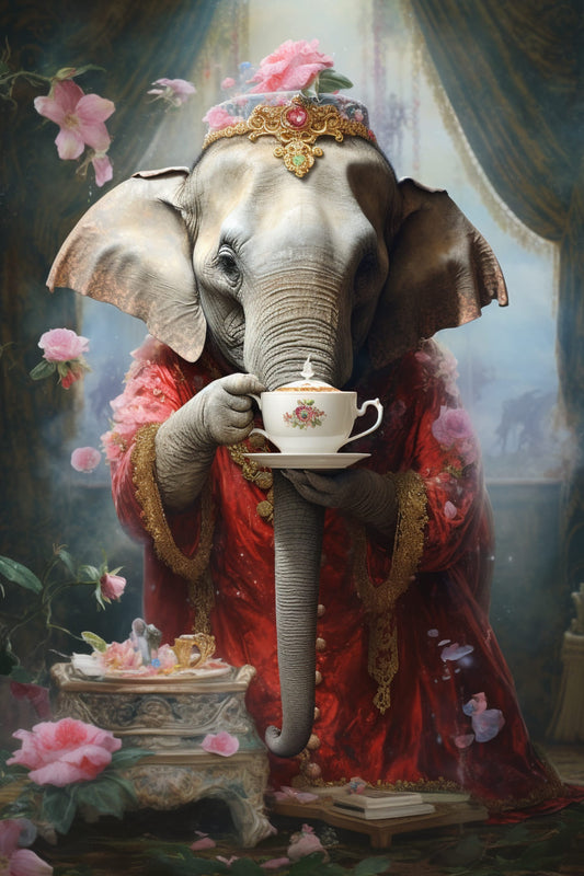 An Elephant Queen Diamond Painting